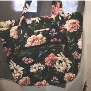 Vintage Betsey Johnnson satin tote bag